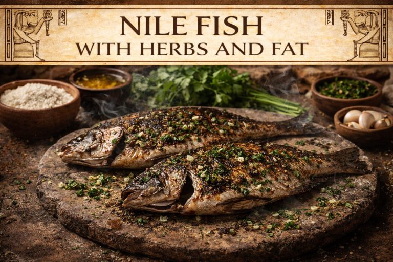 NILE FISH WITH HERBS AND FAT