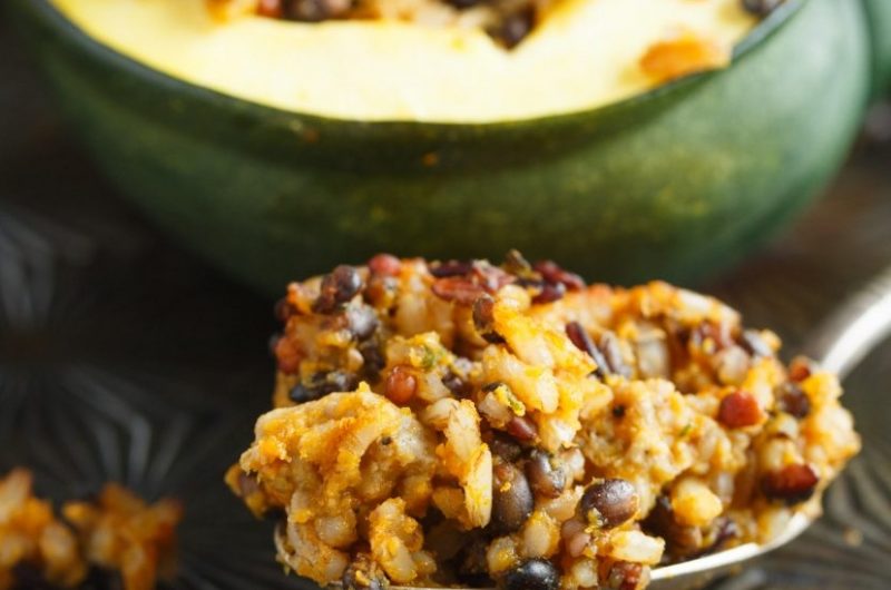 Rice Stuffed Acorn Squash